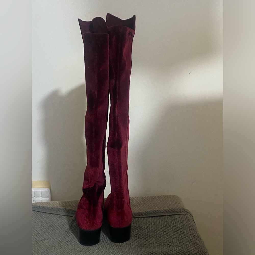 Stuart Weitzman Velvet Boots